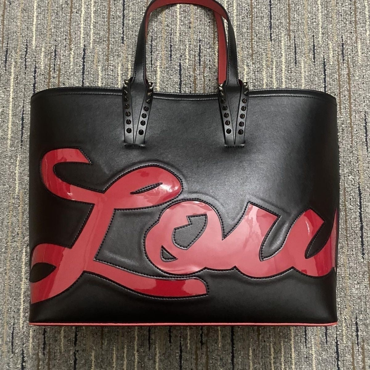 Foreign trade cl Liu Ding son mother bag shopping bag CL fashion trend red bottom handbag large capacity ladies
