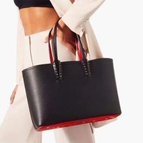 Foreign trade cl Liu Ding son mother bag shopping bag CL fashion trend red bottom handbag large capacity ladies