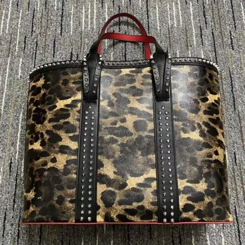 Foreign trade cl Liu Ding son mother bag shopping bag CL fashion trend red bottom handbag large capacity ladies