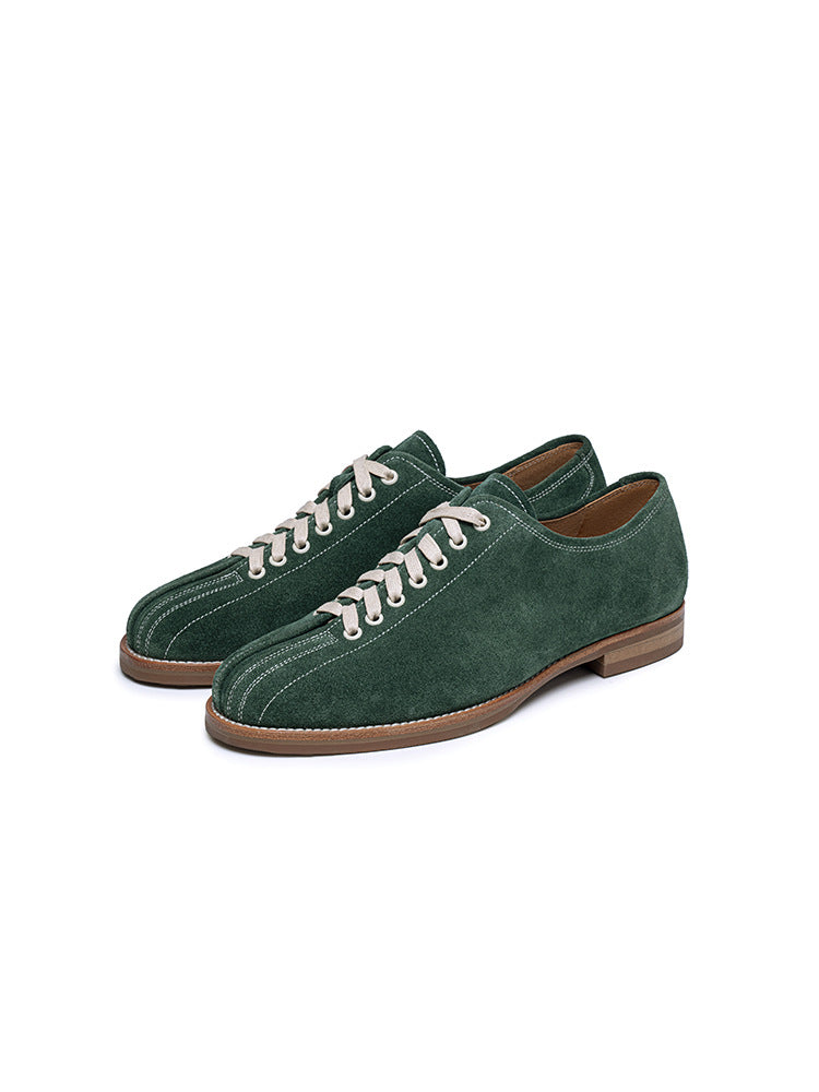 British American first layer cowhide panda color casual shoes comfortable board shoes suit vintage bowling shoes men's shoes