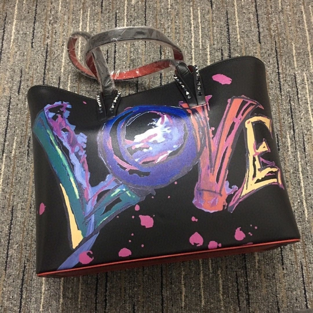 Foreign trade cl Liu Ding son mother bag shopping bag CL fashion trend red bottom handbag large capacity ladies