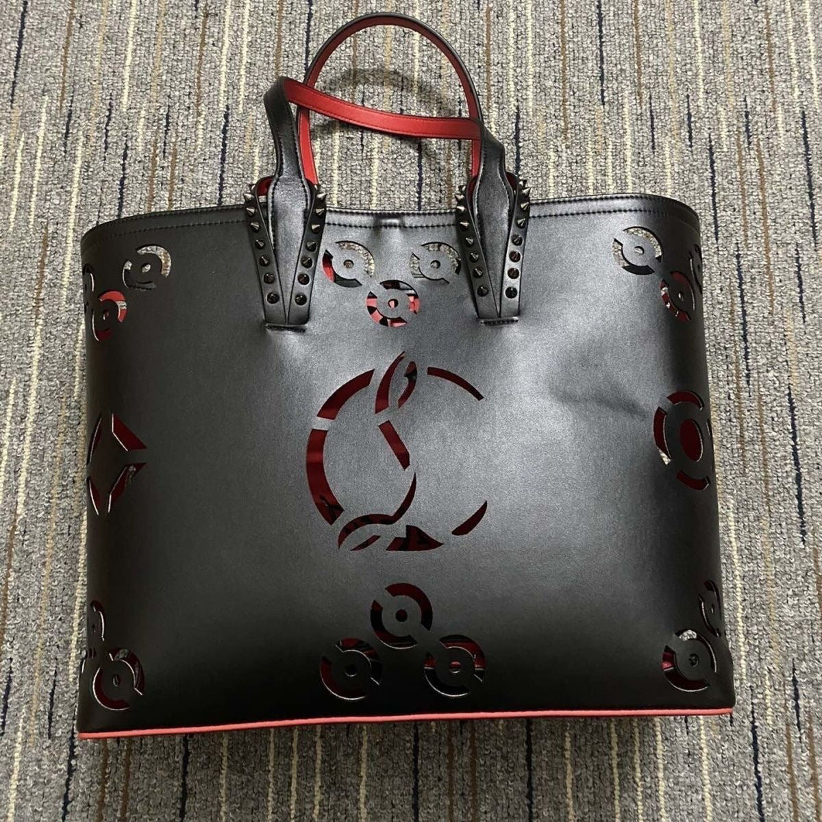 Foreign trade cl Liu Ding son mother bag shopping bag CL fashion trend red bottom handbag large capacity ladies